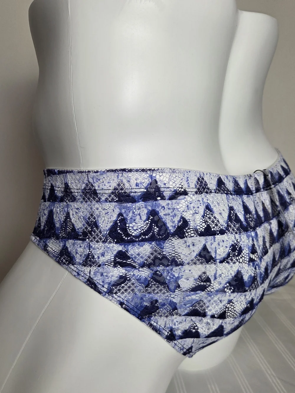 Cosabella White and Blue Patterned Men's Briefs